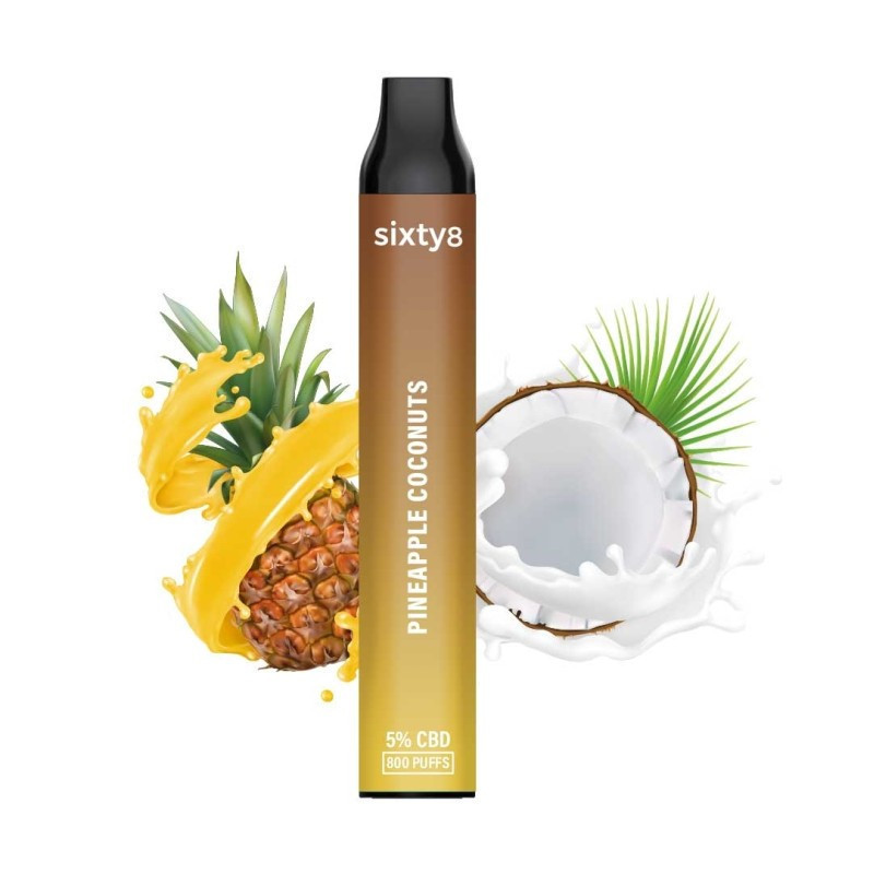 Puff pen CBD (5%) Pineapple Coconuts de la Sixty8 România