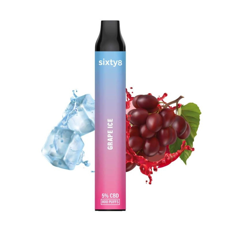 Puff pen CBD (5%) Grape Ice de la Sixty8 România