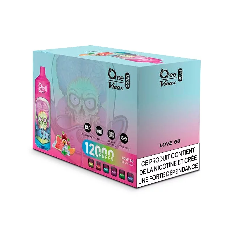 LOVE 66 12K PUFF NICOTINE TAFF