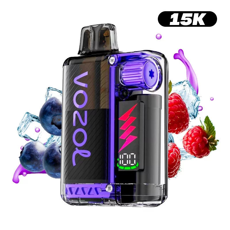 PUFF REÎNCĂRCABIL 15K VOZOL FRAMBOISE MYRTILLE GLACÉE 12ML
