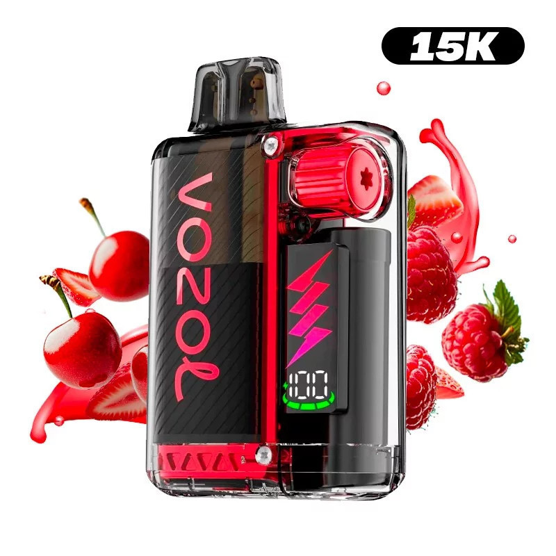 PUFF REÎNCĂRCABIL 15K VOZOL FRAISE FRAMBOISE CERISE 12ML