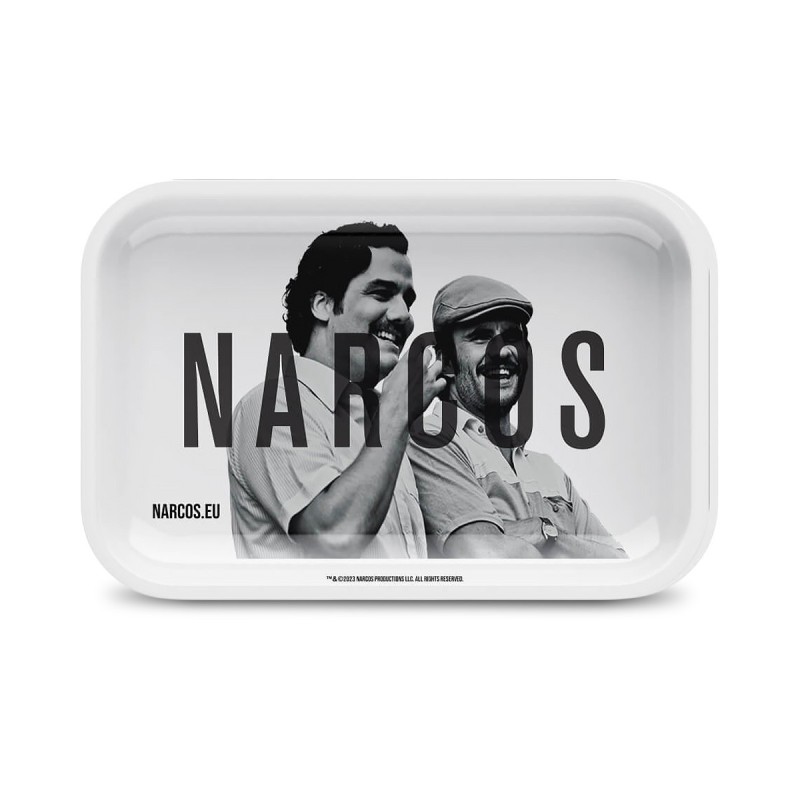 SMALL WHITE NARCOS ROLLING TRAY