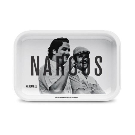 SMALL WHITE NARCOS ROLLING TRAY